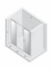 NEW TRENDY Drzwi wnękowe SMART GOLD BRUSHED 2D U 170x200 szkło czyste 8mm Active Shield 2.0 EXK-7523